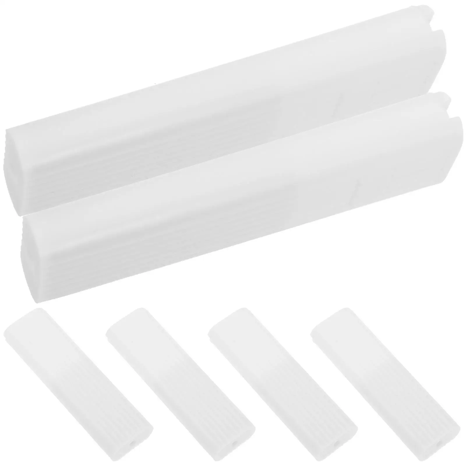 

6pcs Curtain Hook Handle White Square Blind Chain Holder Cord Weight Spare POM Material Window Hardware Accessories Easy