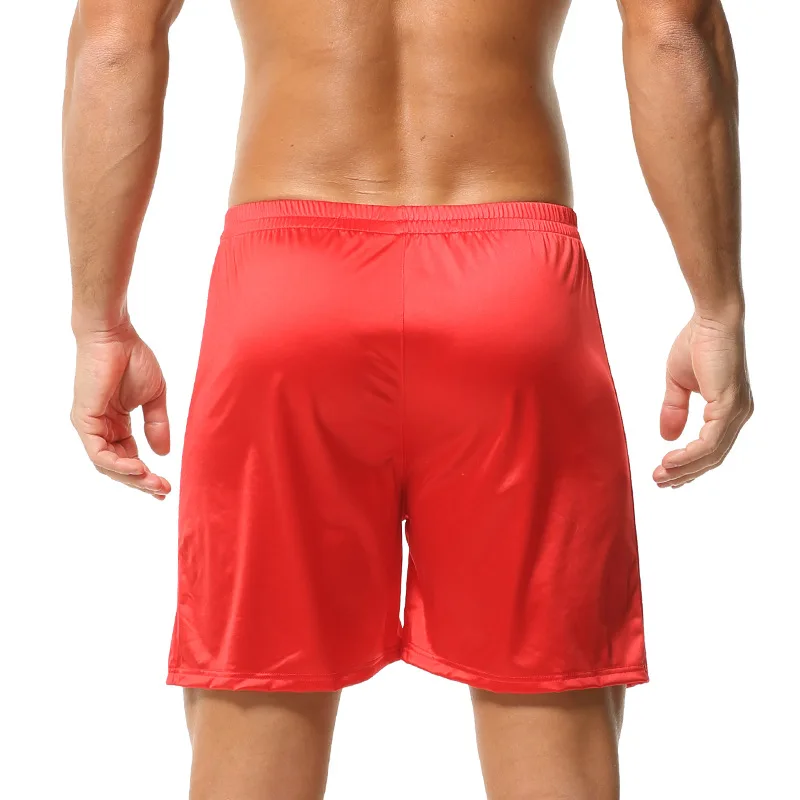Ice Silk Thin Men Arrow Pants Underwear Solid Color Sleepwear Panties Quick Drying Loose Cool Breathable Boxer Shorts Undies view 6