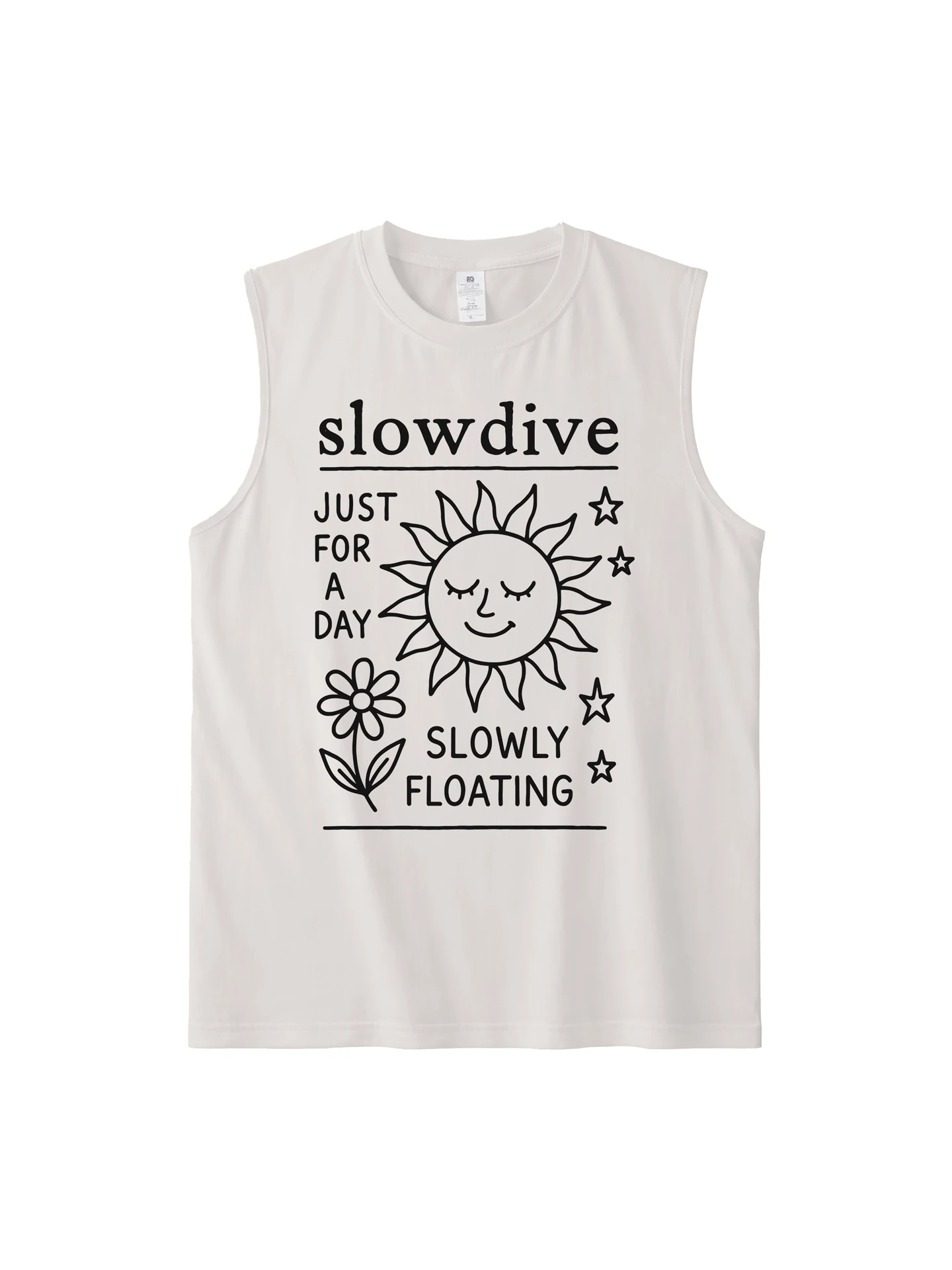 Pure Cotton Graffiti Rock Style Sleeveless Tank Top Casual Summer Youth Fashion Moisture Wicking round Neck T-Shirt for Men A...