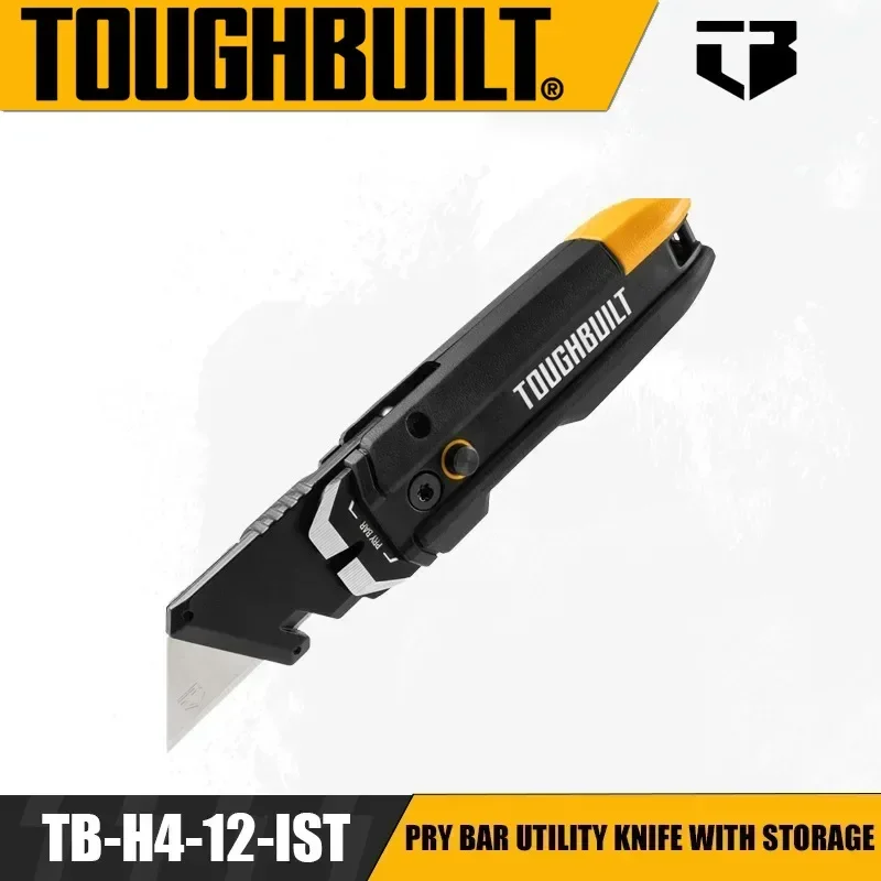 

TOUGHBUILT TB-H4-12-IST Pry Bar Utility Knife with Storage Hand Tools Pocket Knife Folding Knife