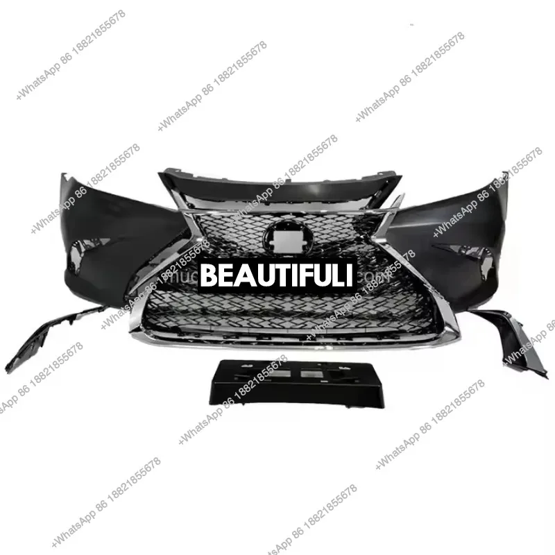 

ZAIQU Lex/us for 2013-2015 ES250 ES300H ES350 Auto Body Kits New Quality Upgrade ABS Plastic Front Grille Bumper Fog Cover Parts