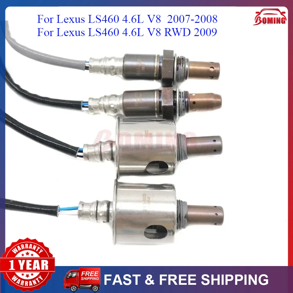 

2Pcs New 89467-50020 89467-12010 89465-50170 Car Upstream & Downstream O2 Oxygen Lambda Sensor For Lexus LS460 2007-2009 4.6L V8