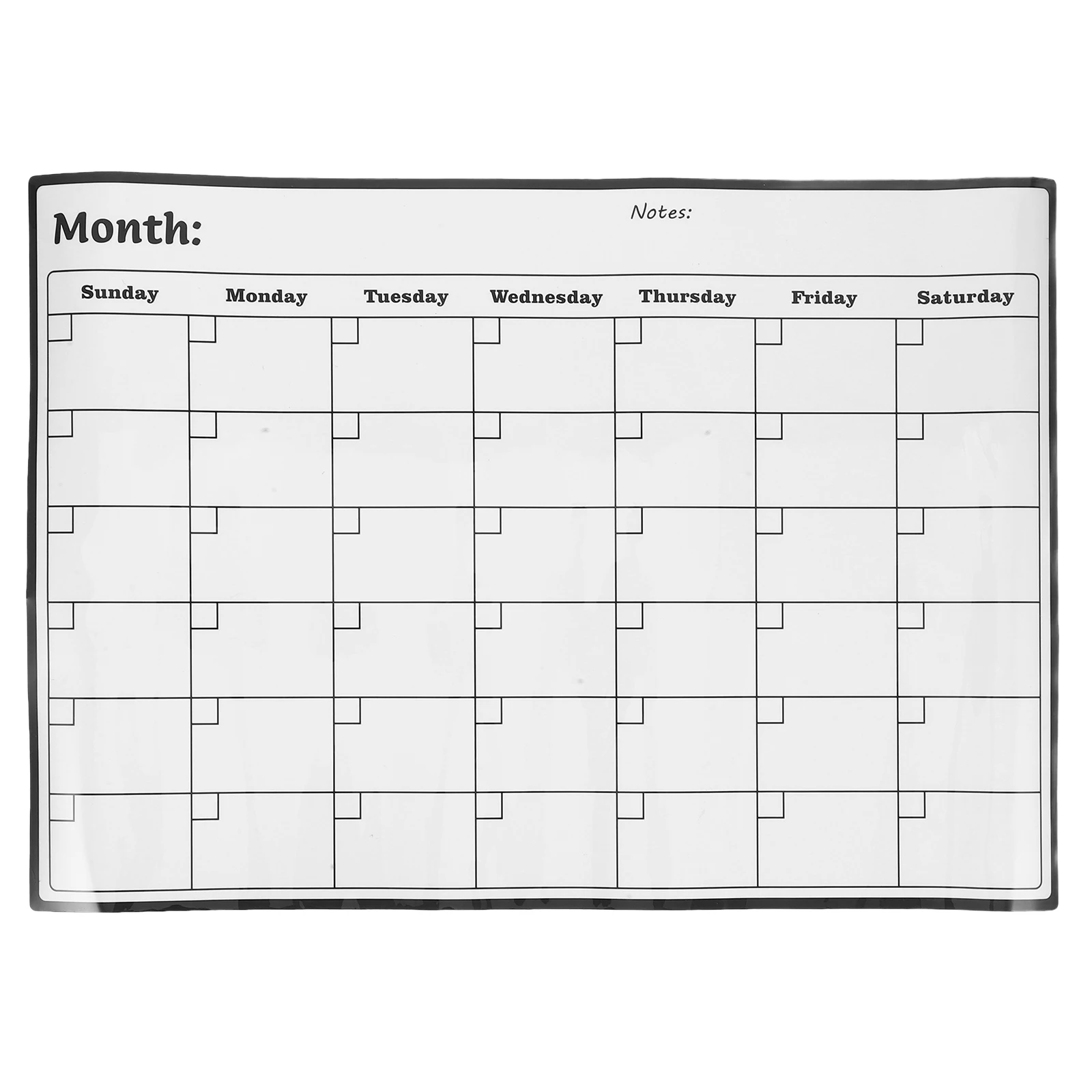 

Magnetic Dry Erase Monthly Calendar Large Reusable Whiteboard Schedule Board for Fridge Kitchen Office Planner