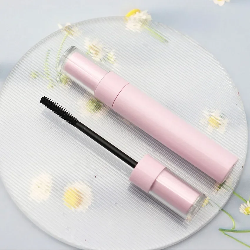 Private Label Thick Mascara Long Lasting Waterproof Lengthening Natural Quick Dry Makeup Custom Logo Wholesale Vegan Pink Tube