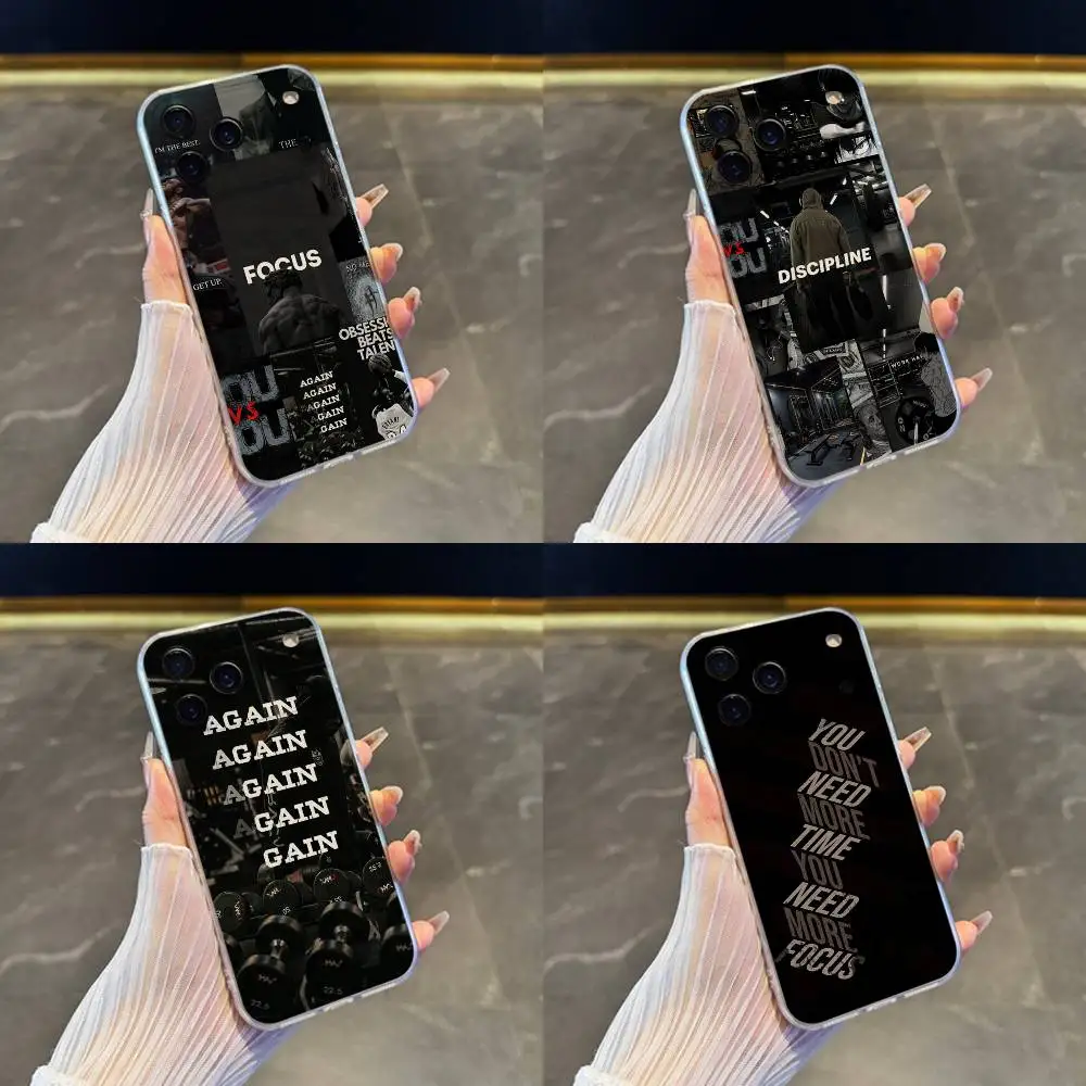 

Motivational Artistic Pattern Phone Case For iPhone 17,16,15,14,13,12,11 Pro,Max,Plus,X,XS,XR,SE4,E Mini Transparent Soft Cover