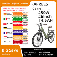 Fafrees F26 Pro Electric Bicycle for Men Mountain Bike 250W 36V 14.5Ah Lithium Battery City E-bike