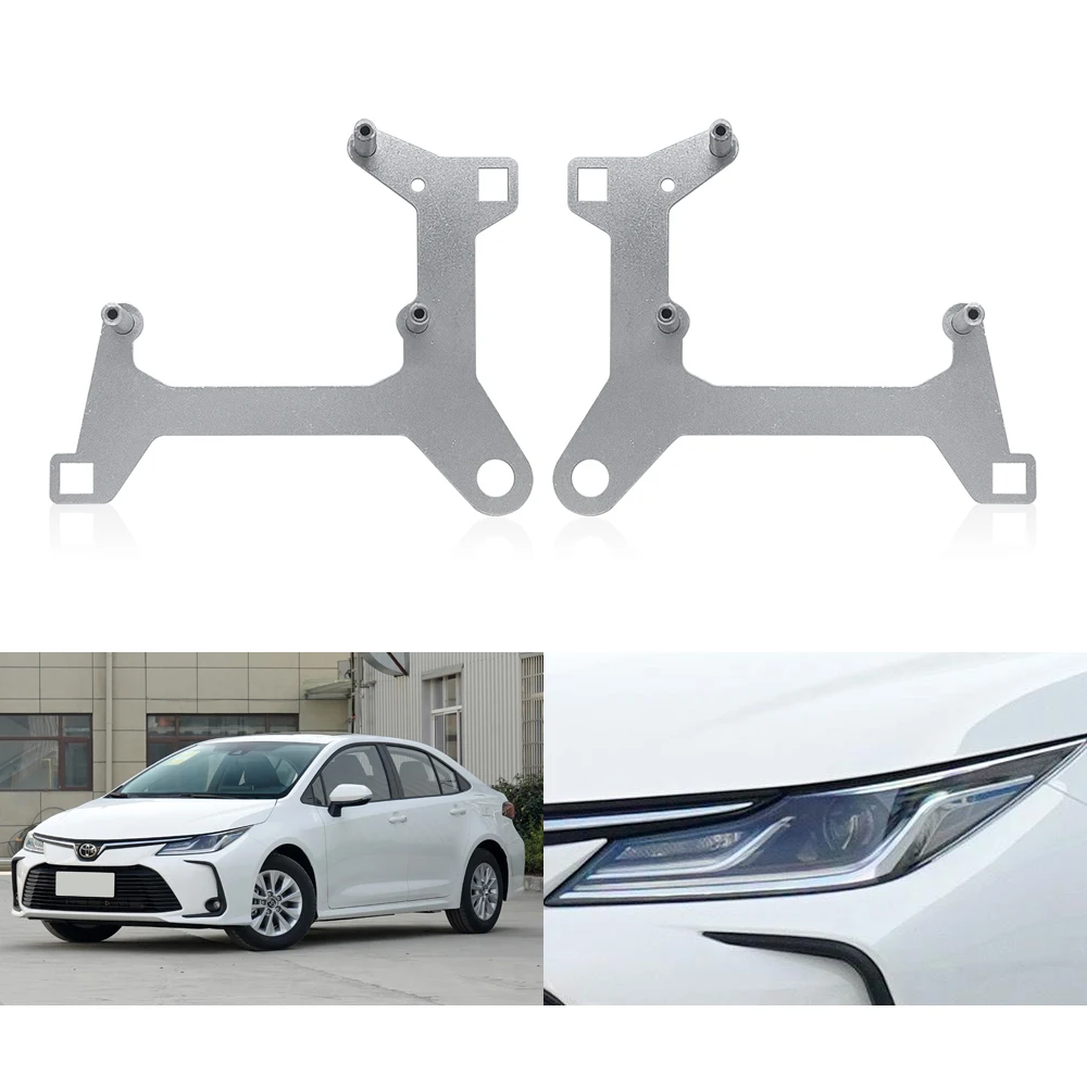 TAOCHIS Car light retrofit Holder upgrade headlight adapter frame Bracket for Toyota Corolla 2019-2021 LED models