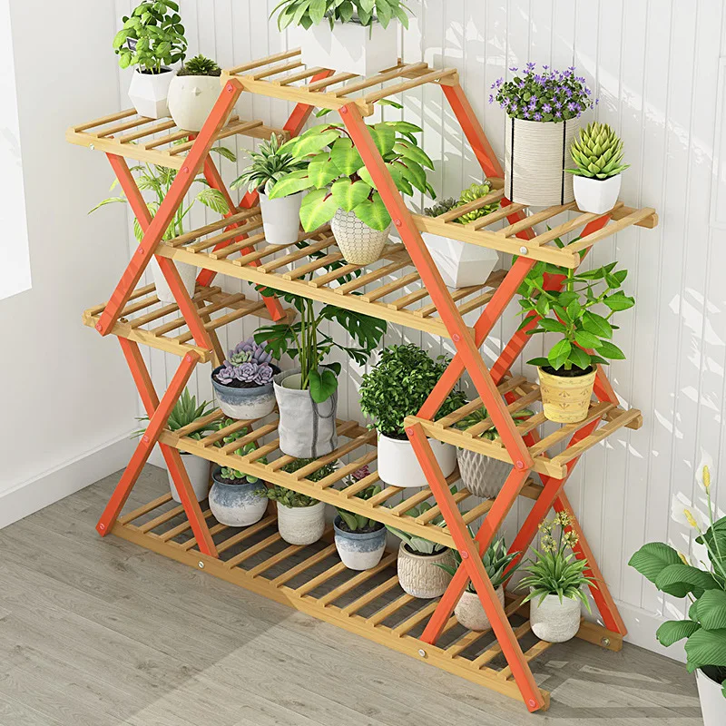 Balcony Flower Rack Floor-standing Storage Rack Household Multi-layer Indoor Outdoor Plants Pot Stand for Room Corners, Gardens