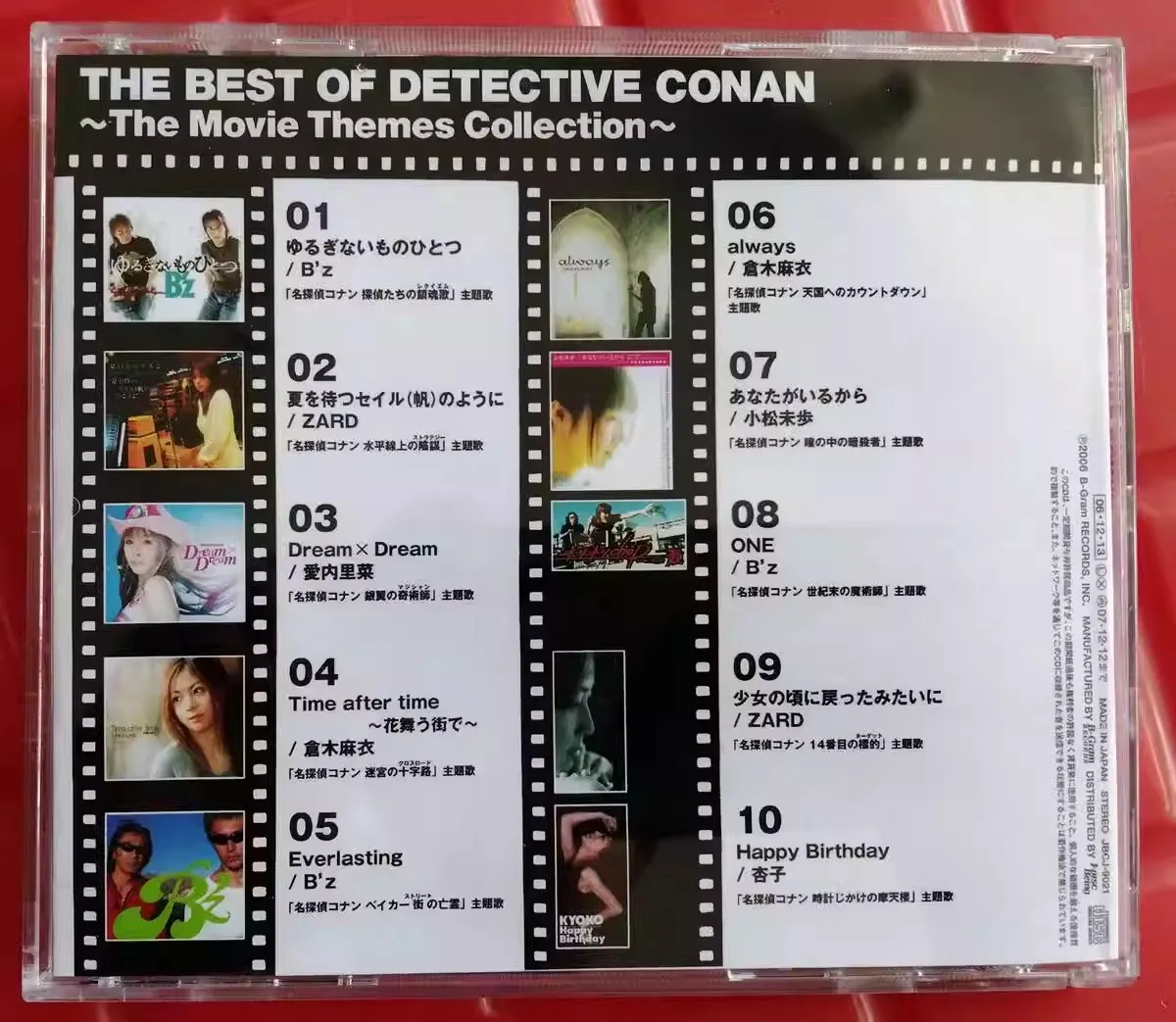 أنيمي كوشي إينابا الموسيقى CD أفضل من المحقق كونان ألبوم الموسيقى سجل تأثيري وكمان سيارة Soundtracks صندوق هدايا الموسيقى الطرفية