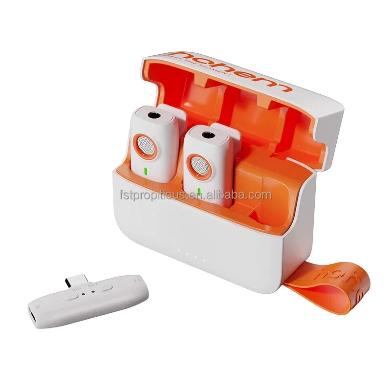 Беспроводной петличный микрофон Hohem MIC-01, шумоподавление, срок службы батареи 20 часов, для iPhone, Android, прямая трансляция, петличный микрофон Беспроводной петличный микрофон Hohem MIC-01, шумоподавление, срок службы батареи 20 часов, для iPhone, Android, прямая трансляция, петличный микрофон