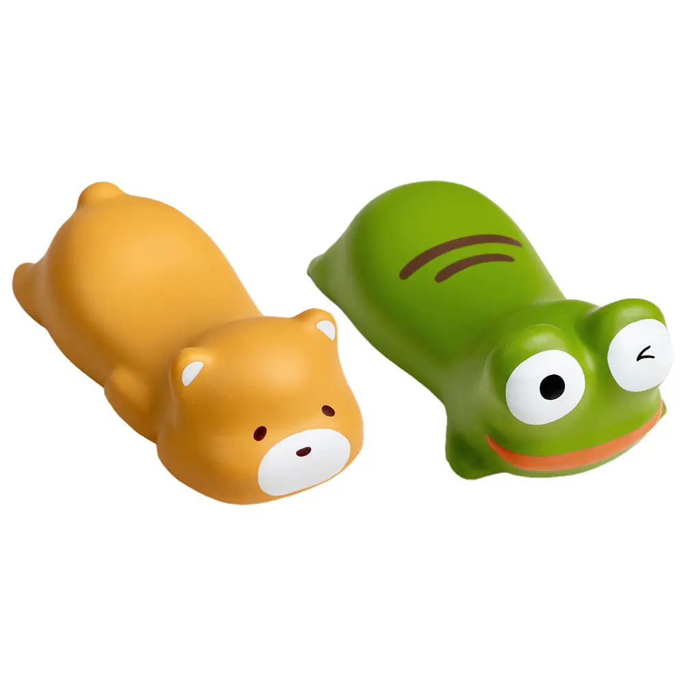 

2Pcs Cartoon Wrist Rests Pad Cute Frog Bear Animal Mouse Wrist Support Soft Cushion Hand Rest for Office Computer Desk