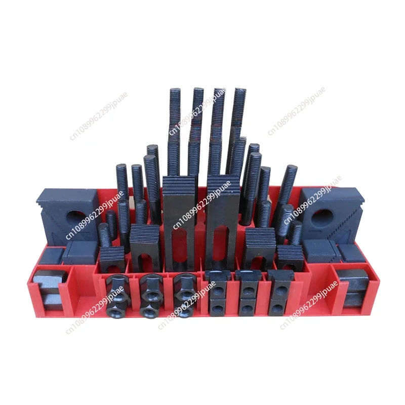 Milling Machine Clamping Set 58pcs Mill Clamp Kit Vice M10 M12 Universal Fixture Screw Set Pressure Plate Processing Parts