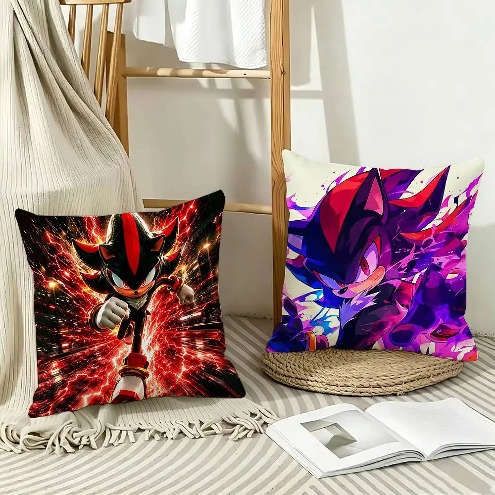 COOL S-Shadows S-Sonics Hedgehog   Pillow Case Pattern Printed Pillowcase For Living Room Sofa Cushion Cover - view 2