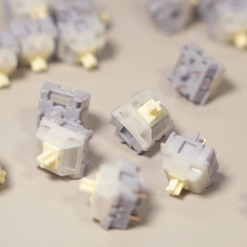 Novo Switch Tátil Silencioso SU LAB HMX Moonlight 5 Pinos 32g 37g 45g POM TPE para Teclados Mecânicos Personalizados e Jogos de PC