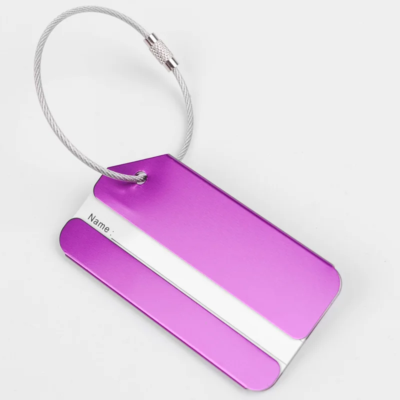 Aluminum Alloy Travel Luggage Tags Suitcase Bag Labels Travel ID Bag Tag Airlines Baggage Labels Card Unisex Travel Accessories