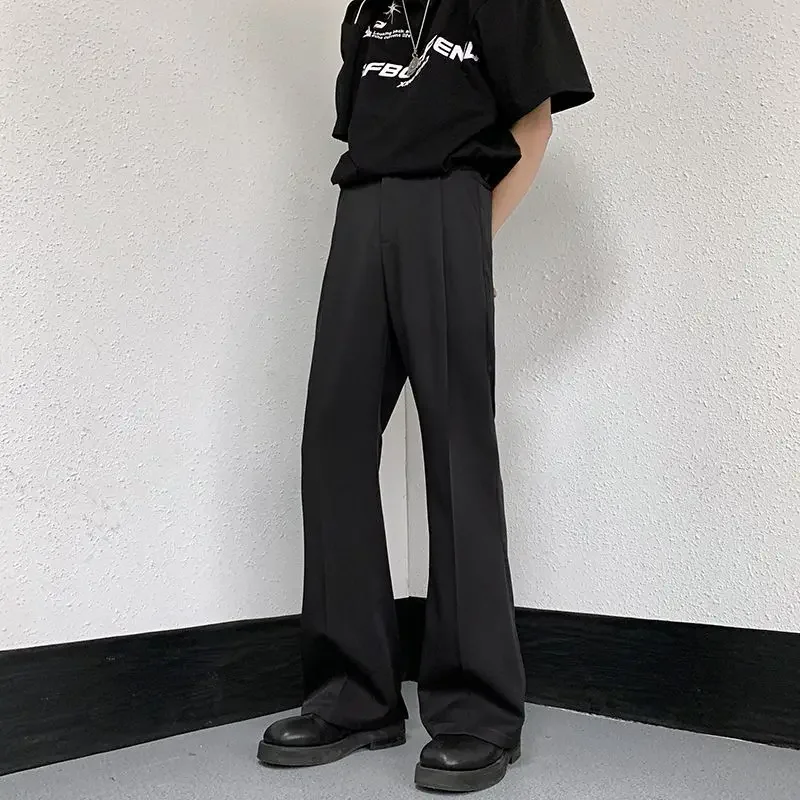 

Slim Fit Plus Big Size Tressed Work Male Suit Trousers Office Men's Summer Pants High Quality Fashion Stylish Wear Up 2024 Dress