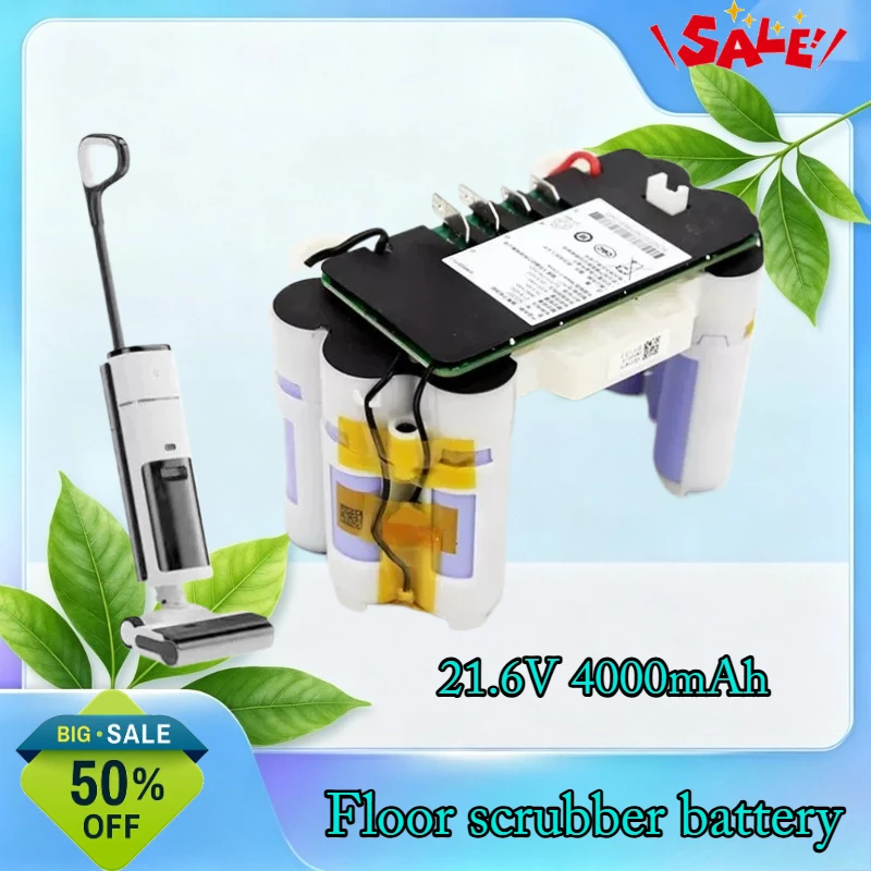 21.6V 4000mAh Li ion Replacement Battery For Xiaomi Mijia Floor Washing Machine 2