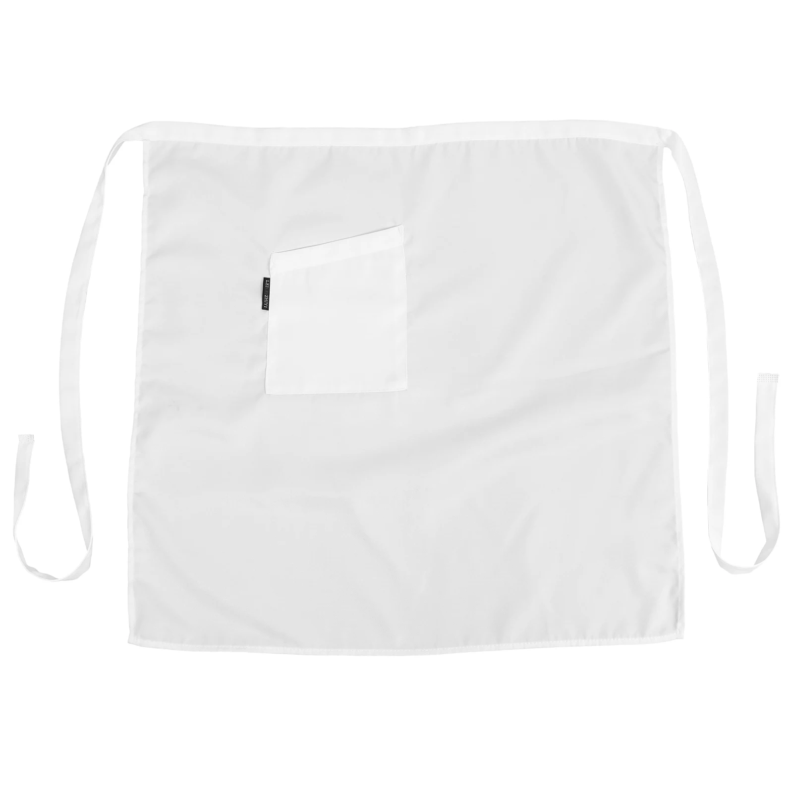

Unisex Short Waist Apron With Pocket For Chef Waiter Waitress Cooking Camping Restaurants White Kitchen Short Apron Home