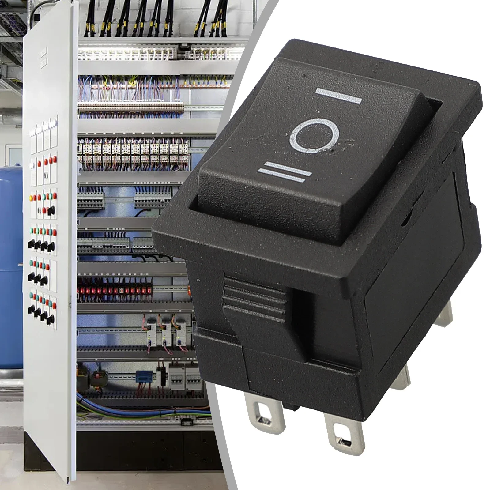 1 Pc  On/Off Rocker Switch 250V 3A SPST Black Boat Switch 21*15 Snap-in ON OFF Rocker Position Switch 6Pin Electrical Project