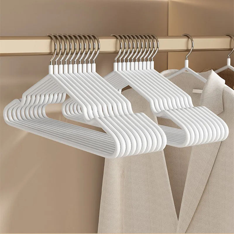 10 stücke Metall Spurlose No-slip Kleiderbügel Langlebig Starke Kleidung Racks Schlafzimmer Kleidung Hängen Liefert Haushalts Organizer