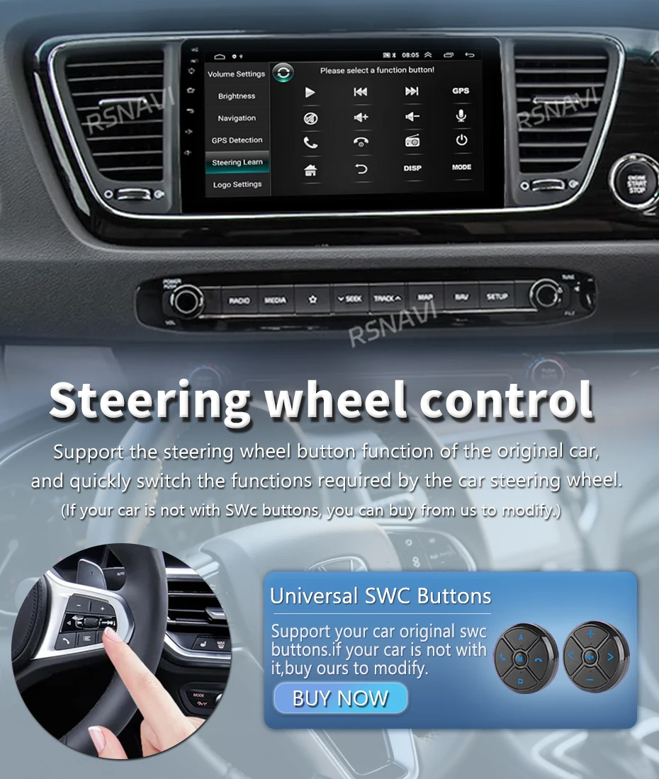 Android 16 Multimedia-Player für Kia Carnival YP Sedona 2014-2020 Navigations-Autoradio 2k Bildschirm GPS Carplay Stereo-Headunit – Detail 8