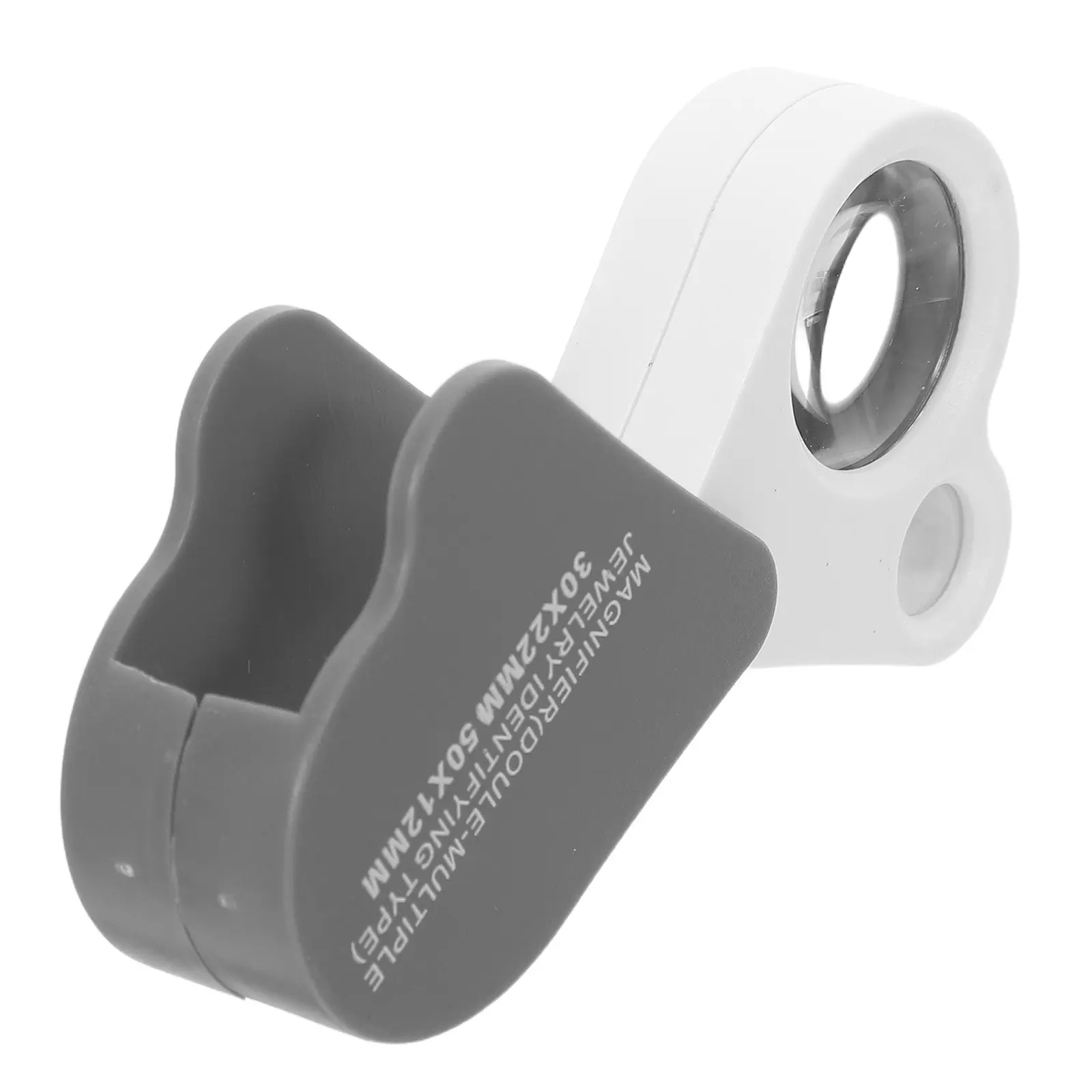 

Portable Jewelers Loupe Folding Dual-Lens 30X 50X Pocket Magnifier for Gems Jade Calligraphy Stamps Mini Jewelry Magnifier Glass