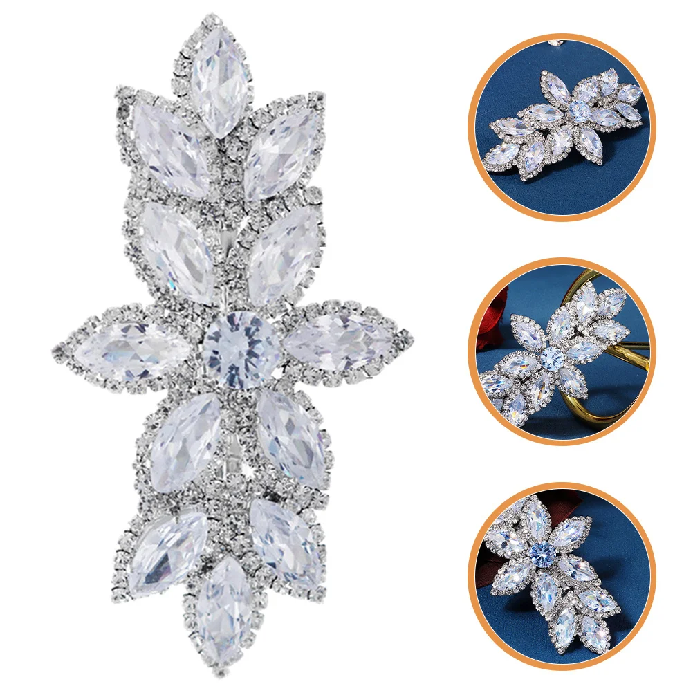 

Rhinestone Hair Clip Elegant Accessories for Women Wedding Banquet Dating Party Rhinestones Hairpin Crystal Barrette