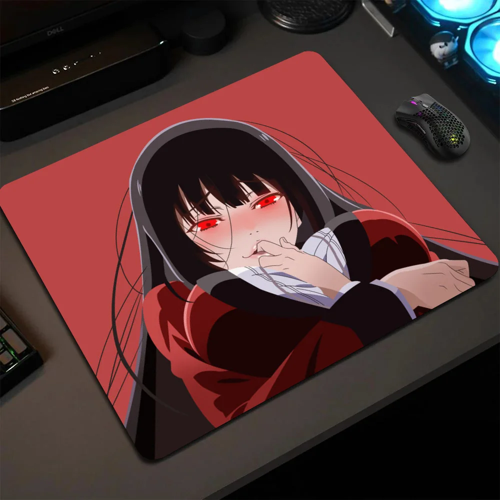 

Jabami Yumeko Anime Girl Mousepad Small LockEdge Mouse Pad For Gamers Computer Desk Pad Anti-slip Rubber