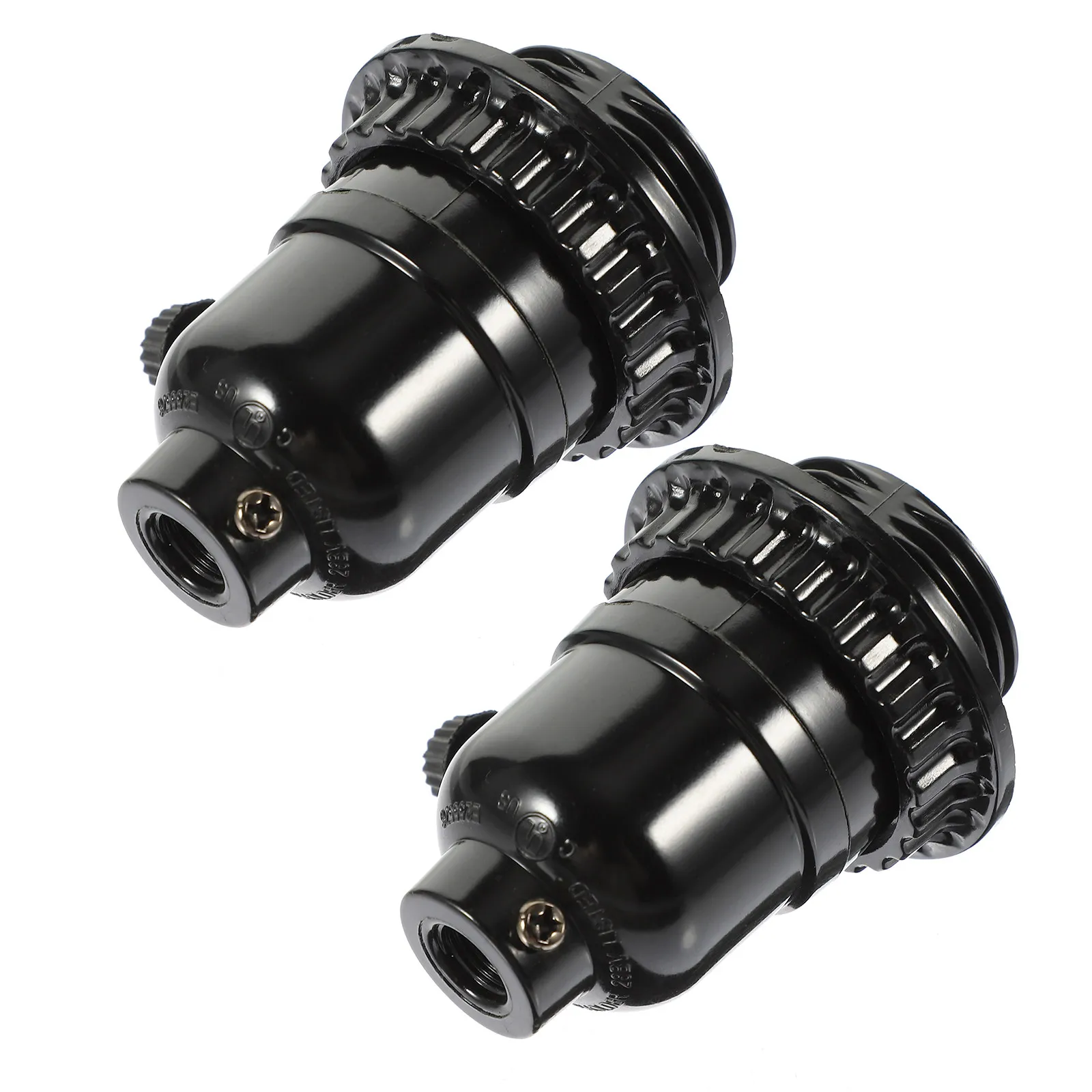 

2Pcs Vintage Light Socket E26 E27 Bulb Holder Style Lamp Part for Kitchen Dining Room Living Room Coffee Shop Decor