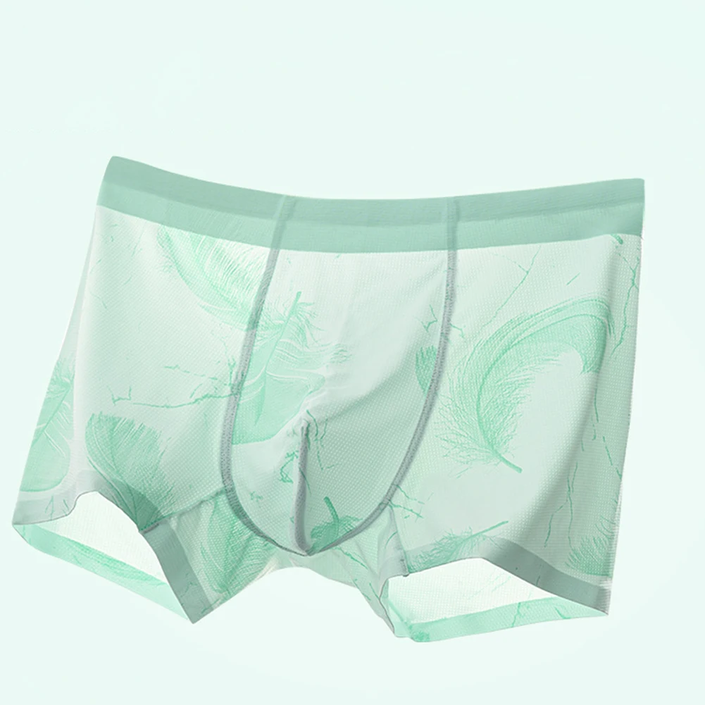 ملابس داخلية بوكسر بدون خياطة قابلة للتنفس، نمط حياة نشط، طراز كلاسيكي، تصميم مريح بطباعة قماش مرن #3