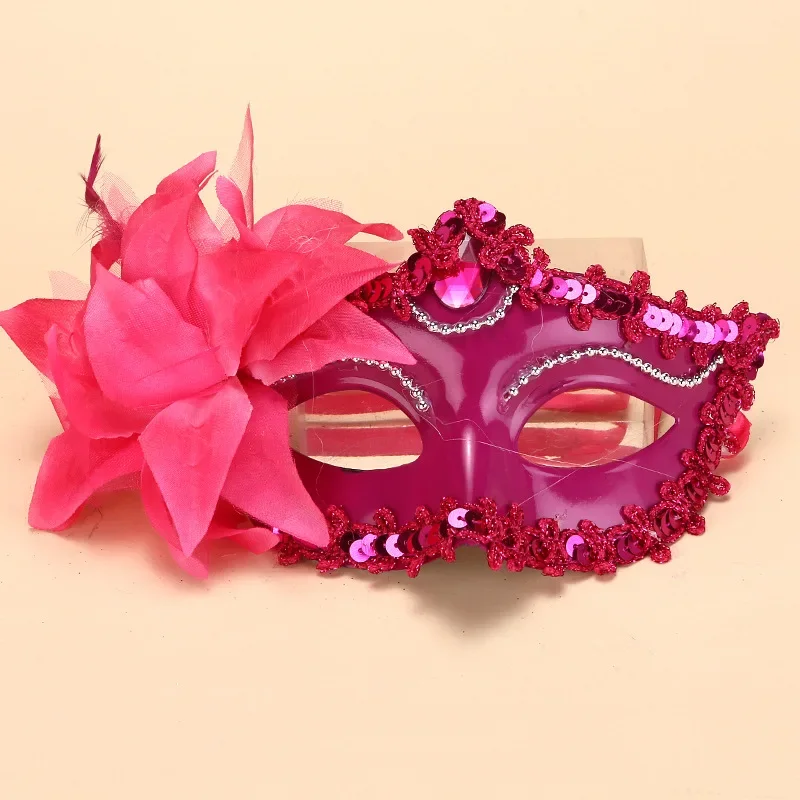 Princess Mask Masquerade Large Lily Mask Prom Princess Sexy Dress Up  Venetian Party Carnival  For Men And Women