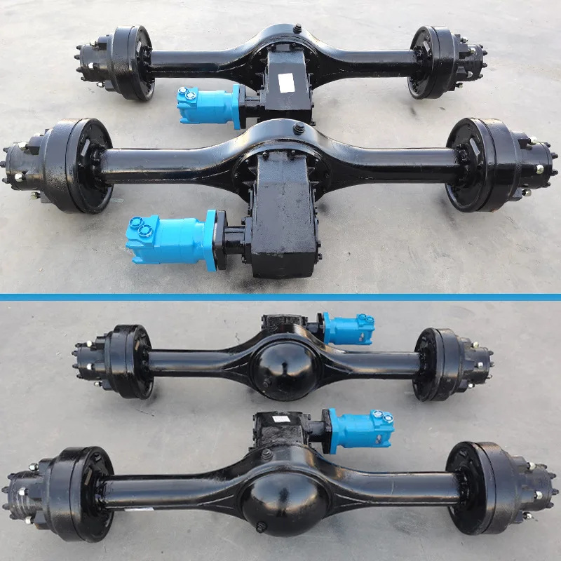 Heavy duty suspension rear axle, four-wheeled tricycle agricultural vehicle truck rear axle accessories