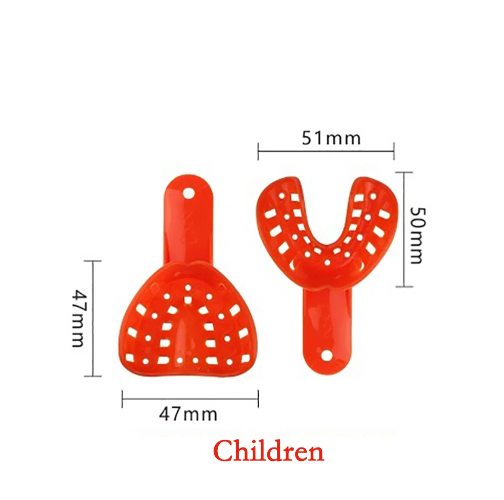 Tandheelkundige Toevoer Afdrukhouder Trays Tandheelkundige Afdrukhouder Tandheelkundige Materialen 6 Stks/set Voor Tandheelkundig Gebruik