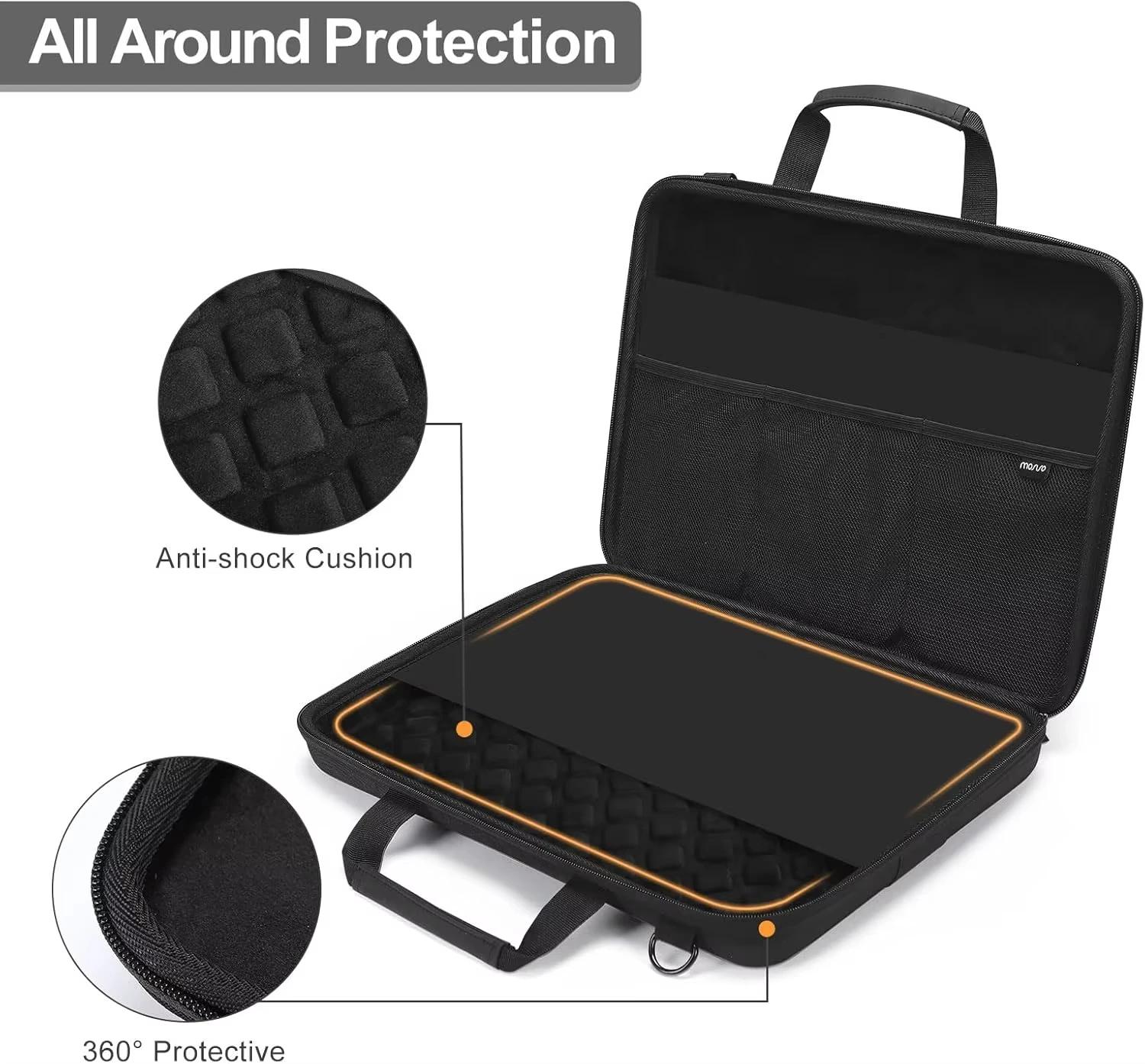 Hard EVA Protective Sleeve Case Compatible for 18 inch Alienware 18 Area-51 Gaming Laptop, for Alienware M18/M18R2 Bag