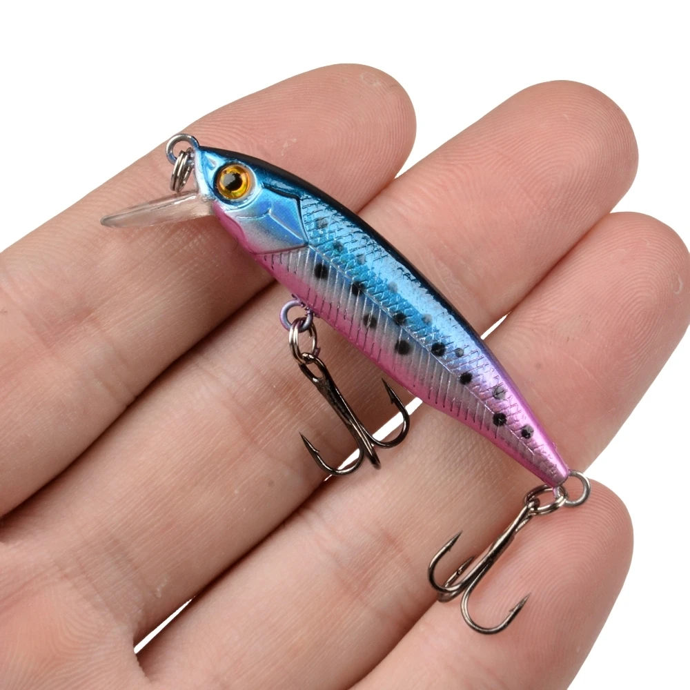 1Pcs 55MM 3.2G Mini Japan Model Sinking Minnow Fishing Lures Jerkbaits Peche Artificial Bait Wobbler Lure for Trout Bass Carp