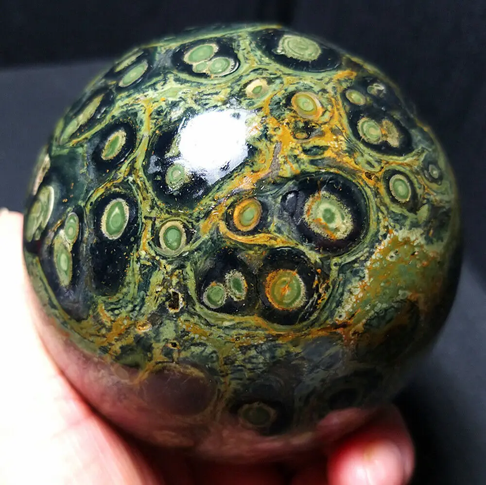 Natural Kambaba Jasper Sphere Quartz Crystal Ball Reiki Healing