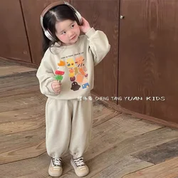 Children Clothing Suits New Kindergarten Autumn Spring Sets Baby Boys Girls Sports Print Sweatshirts+Sweatpants 2Pcs Outfits