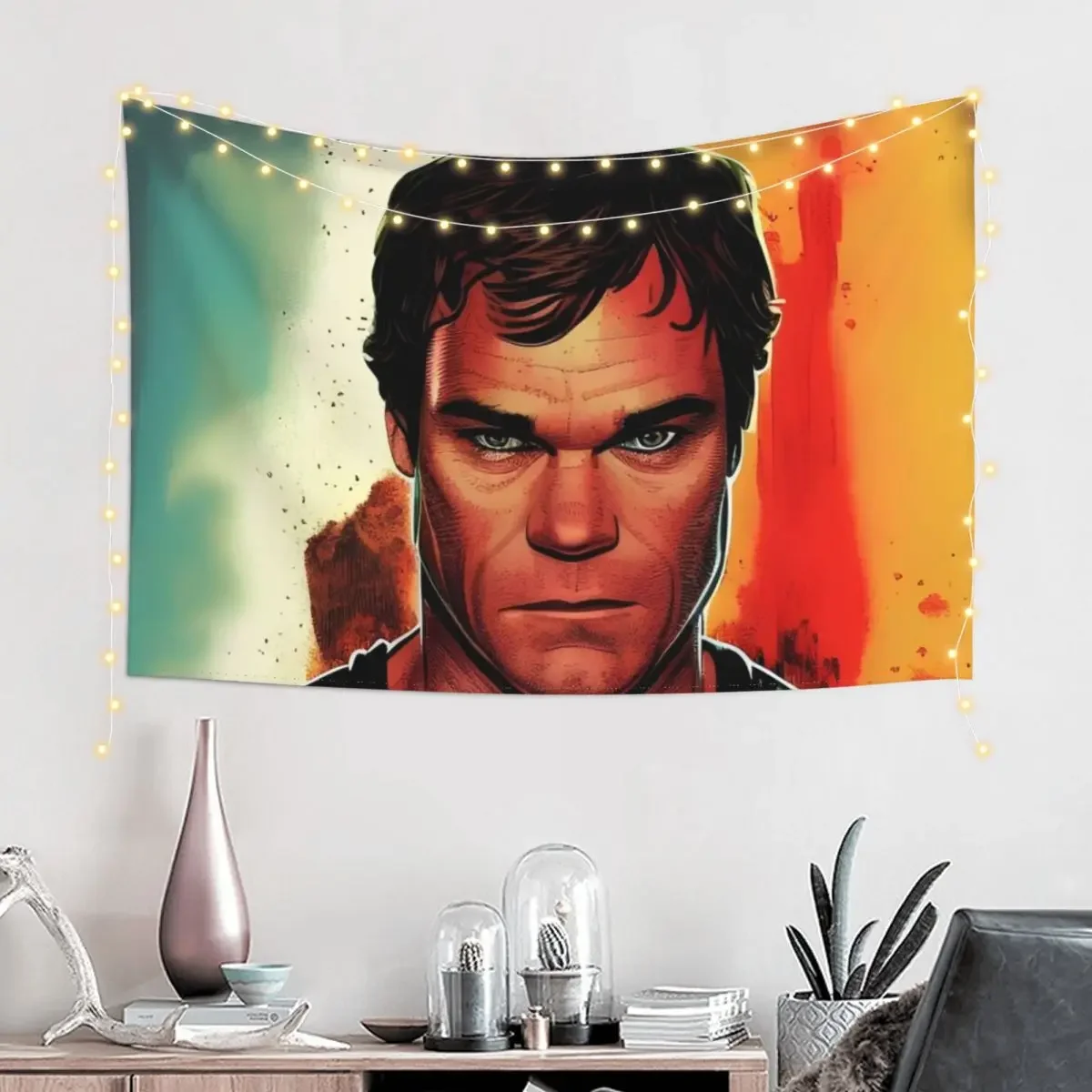 Dexter Morgan is looking at you Tapestry Room Decorator Funny Decoration Home Decor For Bedroom Tapestry