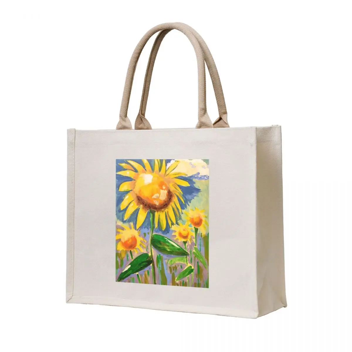 

Shining Sunflowers Tote Bag Big bag women reusable shopping bags shopping bag logo