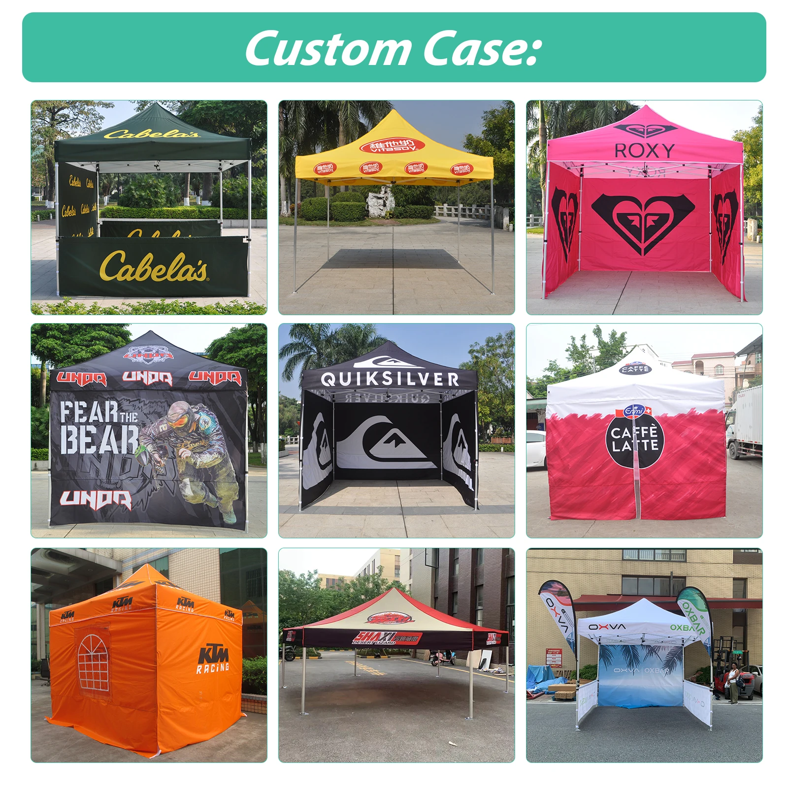 Aluminum Frame Advertising Canopy Tents For Trade Show Activities Pop Up Event Tent For Trade Show