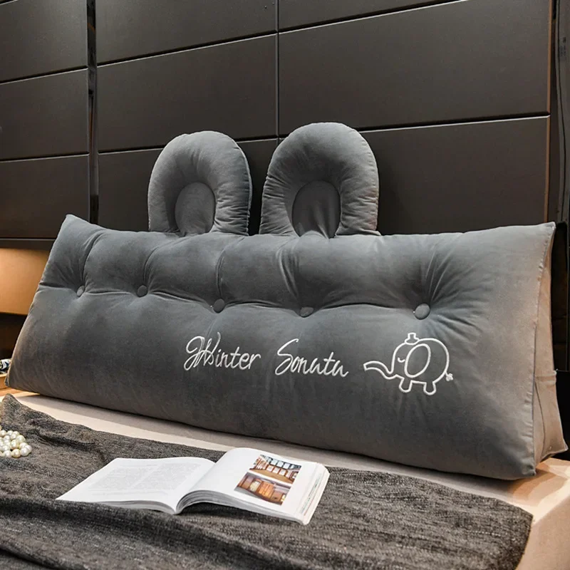 Creativity Triangular Headboard Cushion Sofa Bed Large Backrest Single Double Bedside Removable Washable Waist Protect Bolster
