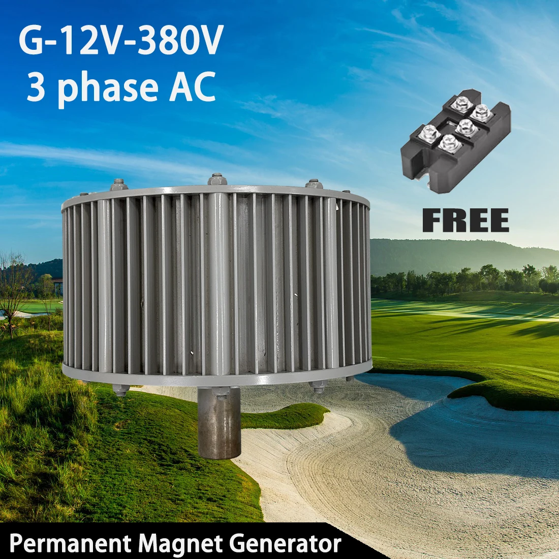 Compact Structure Rare Earth Permanent Magnets 20KW 380V Permanent Magnet Generator AC Alternators Use For Home