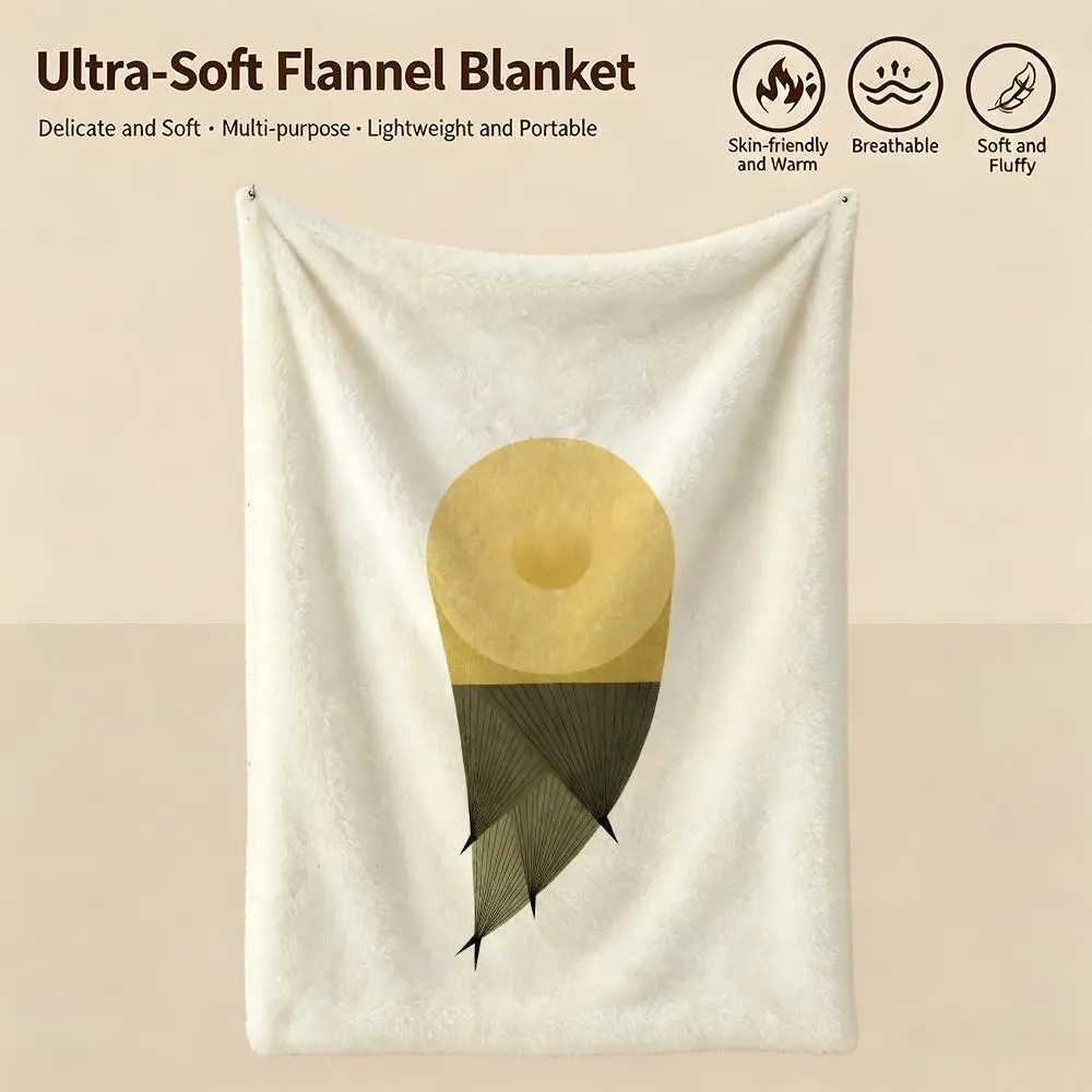 art R-Ryo Takemasa-a Throw Warm Soft Flannel Blanket, Multi-use for Sofa Bed Camping Travel Nap