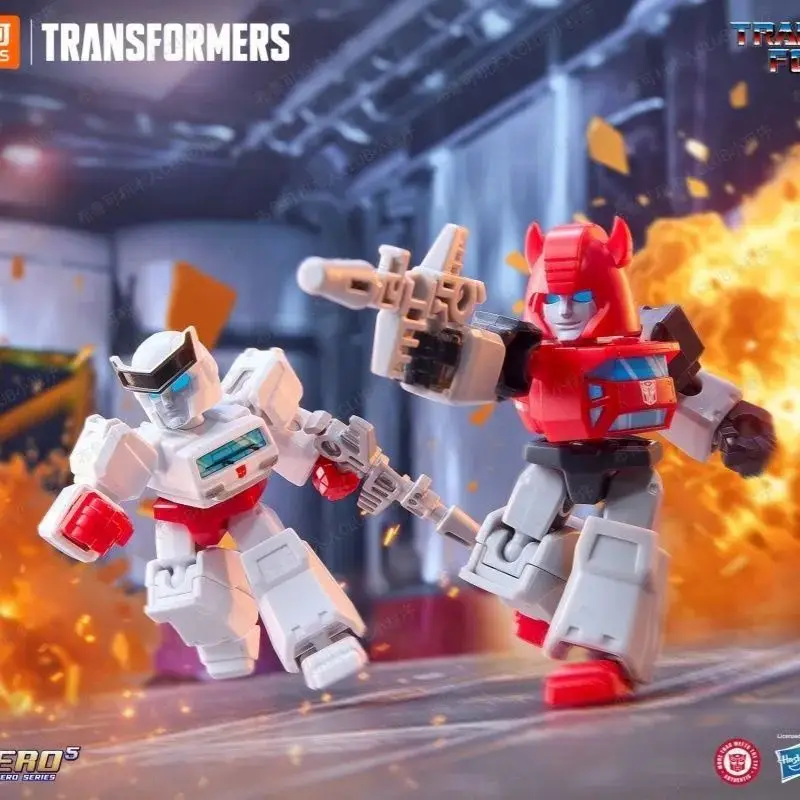 Blokees Transformers Defender Vol.7 Action Figures Toy Blind Box Power Of The Beast Big Convoy Leo Optimus Prime Assembled Model