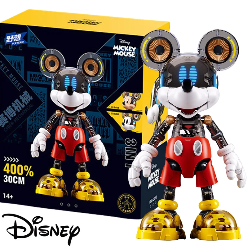

Disney 30cm Mickey Mouse Clubhouse 3D Mickey Model Cute Anime Dolls Comic Action Figure Assembly Toy Cartoon Decor Birthday Gift
