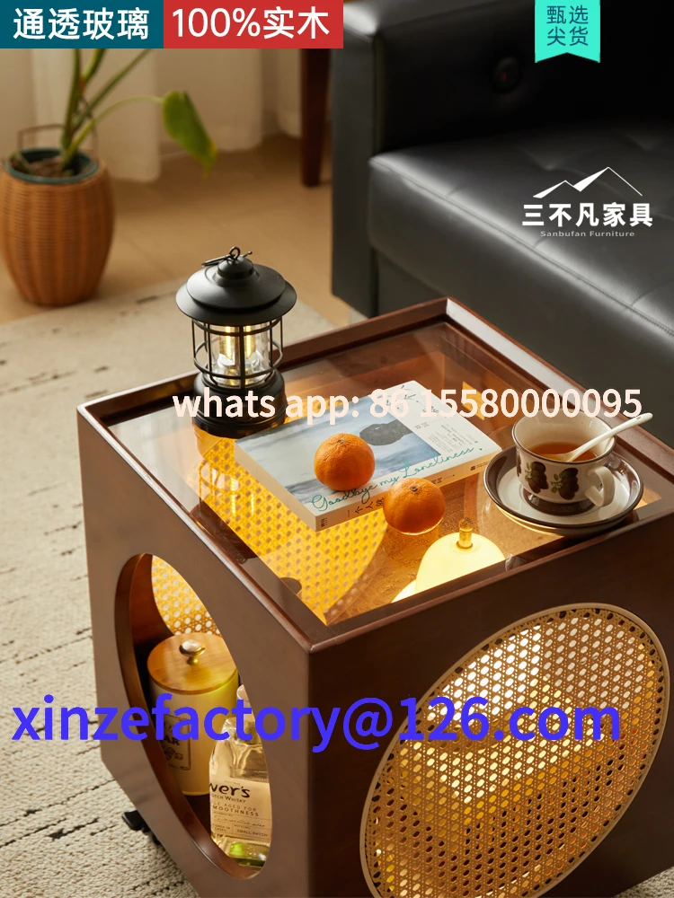 Customizable French retro style living room removable tea side table