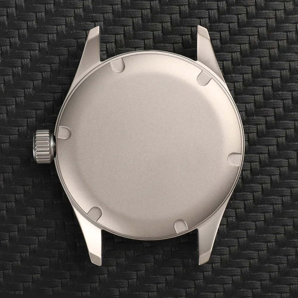 High Quality 36mm Titanium Alloy Watch Case 28.5mm Dial for VH31 Quartz Movement Sapphire 10BAR Nylon Strap Mod Parts view 2