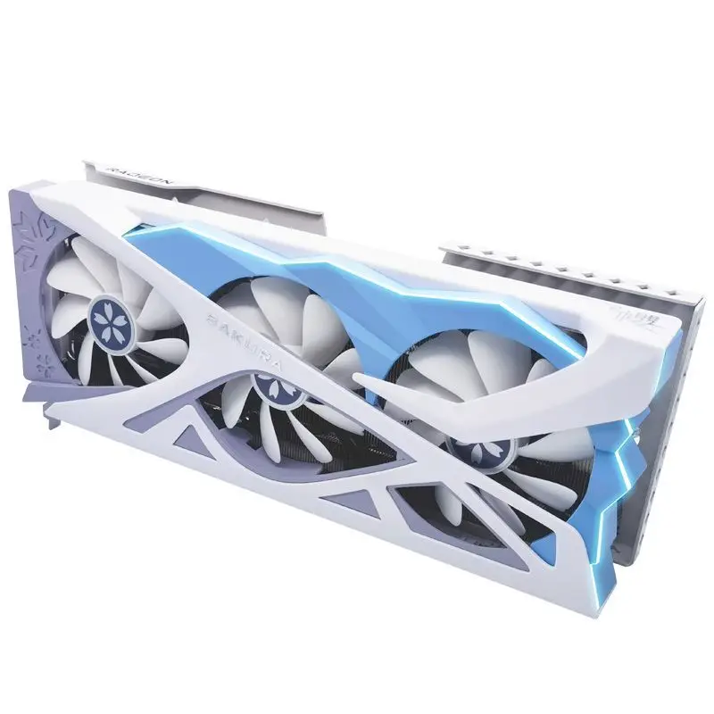 

RX9070/9070XT 16G D6 Sakura pupil marriage e-sports game computer editing office independent graphics card