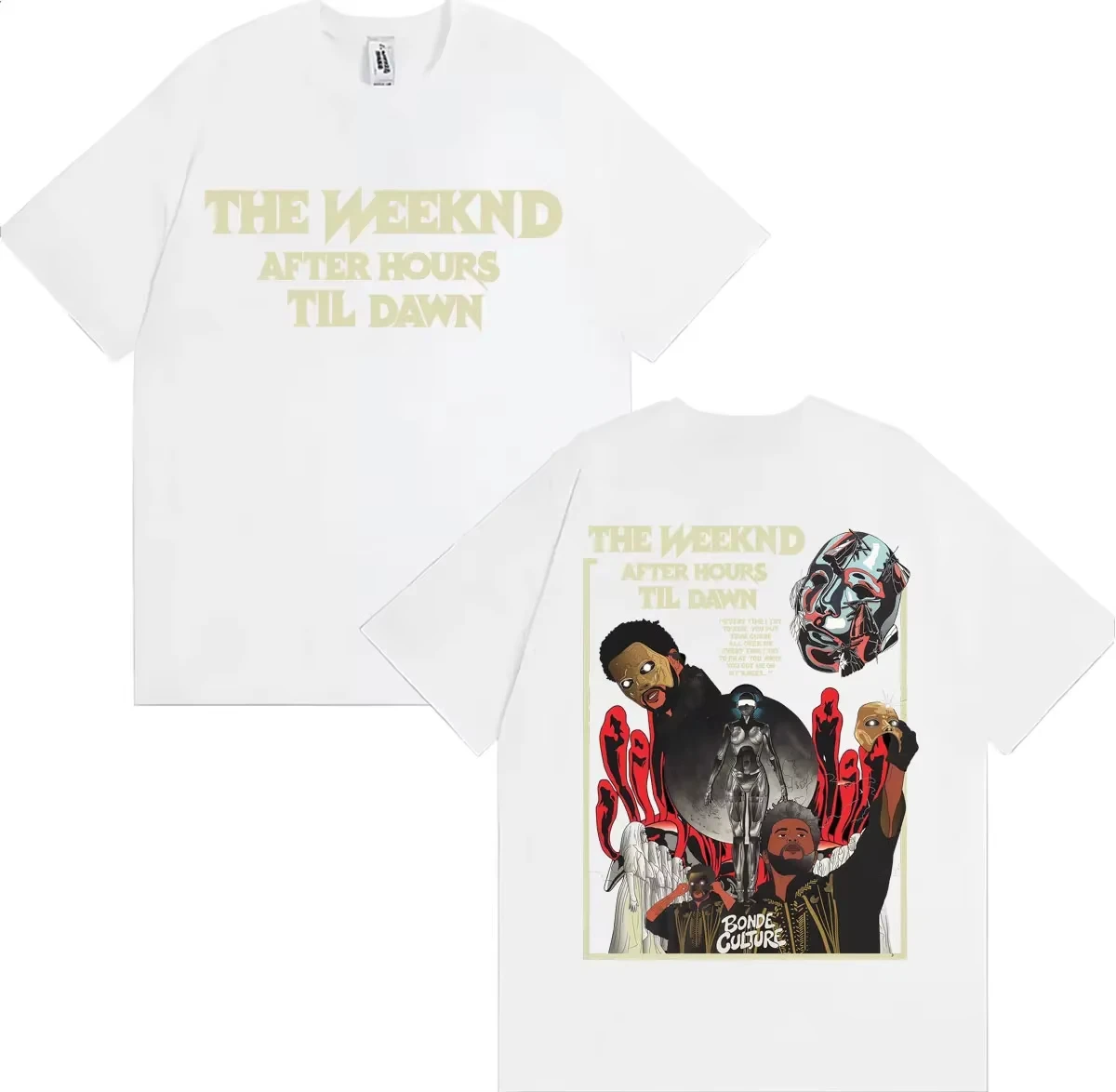 The Weeknd After Hours Til Dawn 2026 World Tour Unisex Harajuku Hip Hop Classic Summer Casual Crew Neck Women And Men T-Shirt