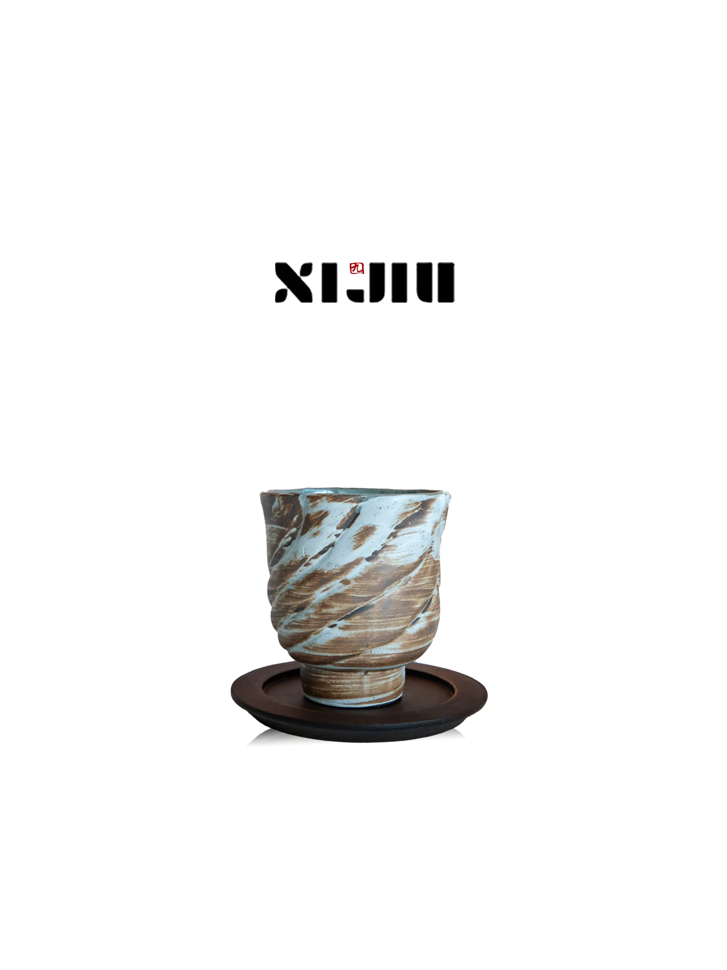 

Elegant Ceramic Coffee Cup High Aesthetic Value Creative Design Yujian Wind Pattern Small Style Suitable for Cafe Use